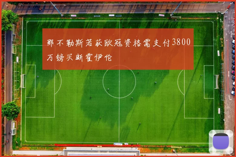 那不勒斯若获欧冠资格需支付3800万镑买断霍伊伦